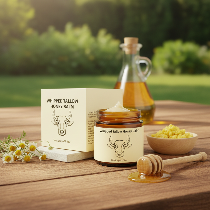 Whipped Tallow Honey Balm 4.23oz/120g